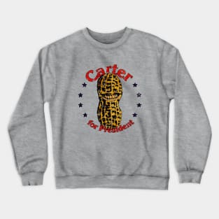 Carter For President Smiling Peanut 1976 Crewneck Sweatshirt